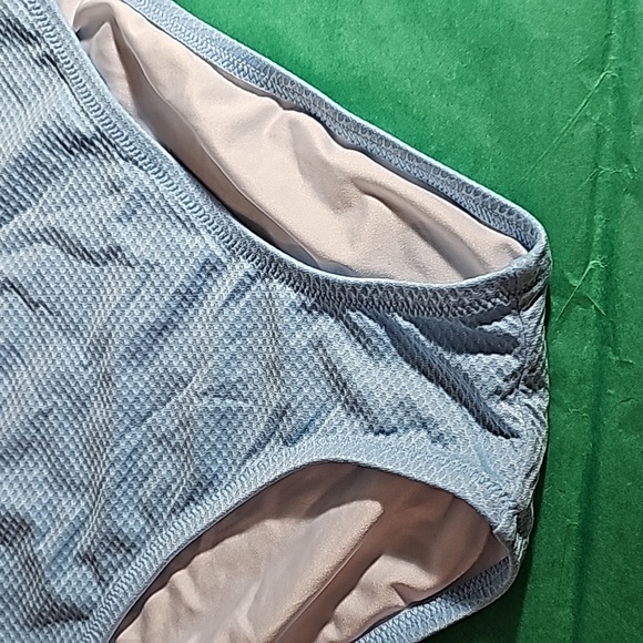 Shade & Shore Light blue textured Bikini BOTTOMs ONLY Size L VGUC - Picture 3 of 13